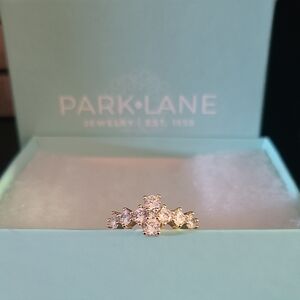 Park Lane Gold Ring with Clear Stones